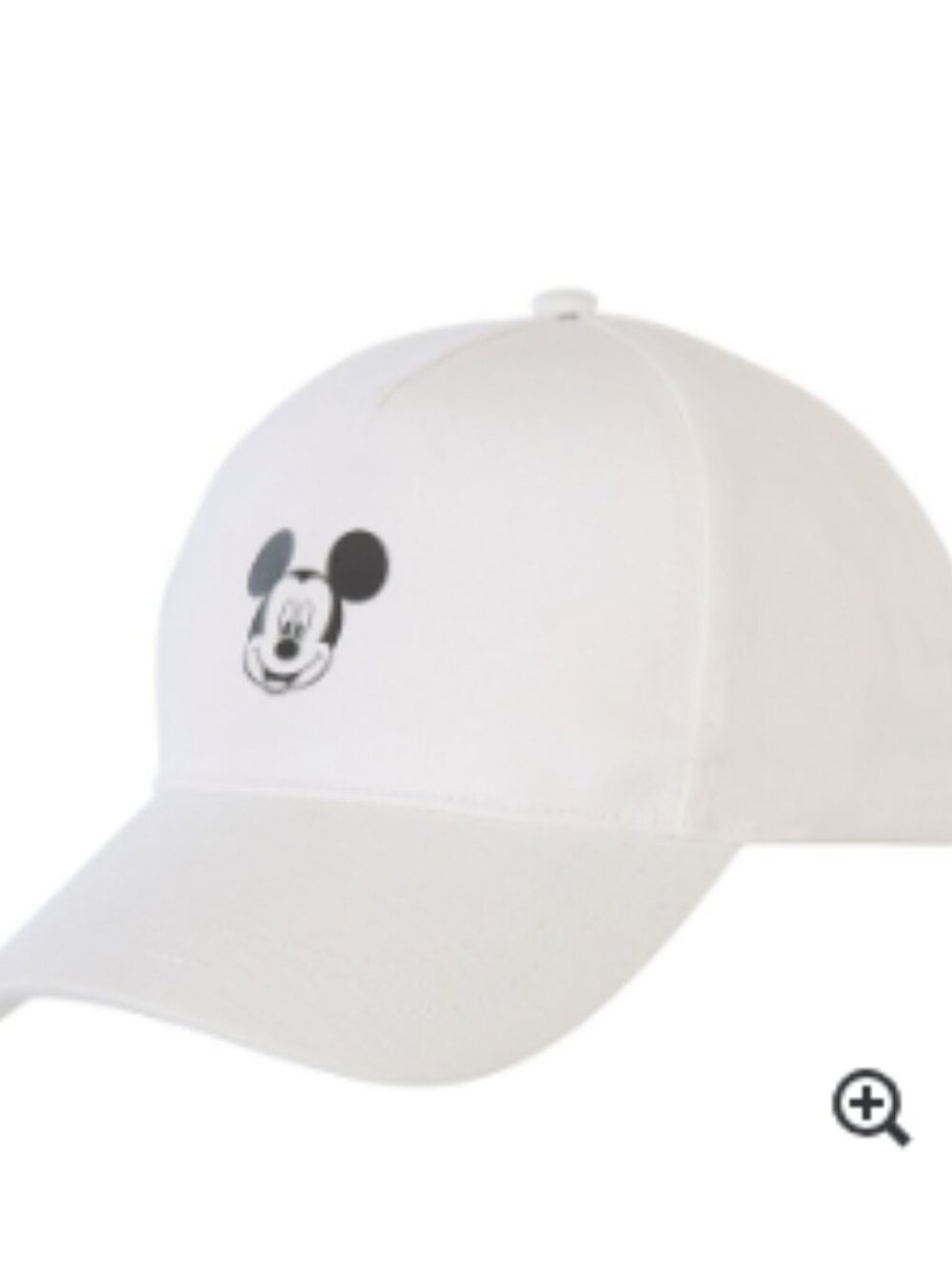 Disney White Baseball Cap Mickey Mouse Embroidered